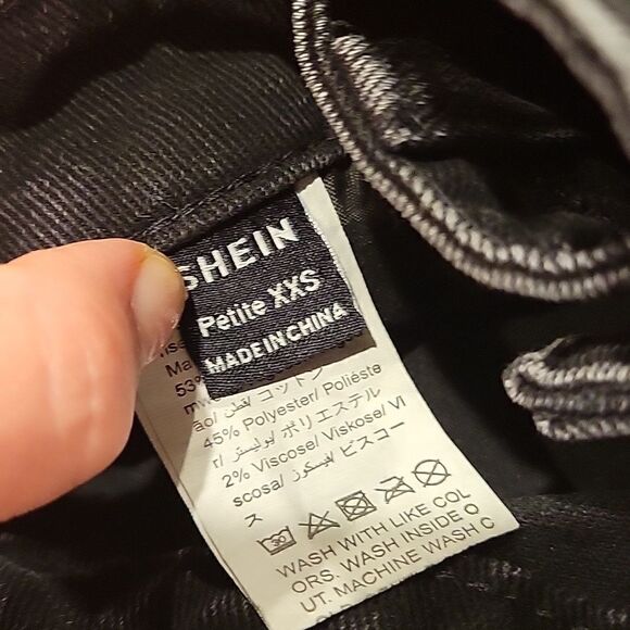 SHEIN Pettite XXS,high rise boyfriend jeans - Picture 8 of 8